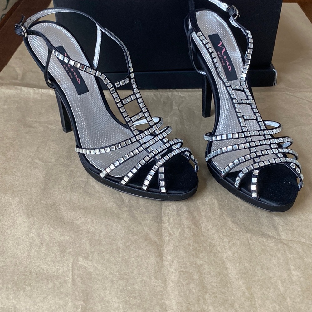 29:08 - NINA Blinged Out Ankle Strap Heels!